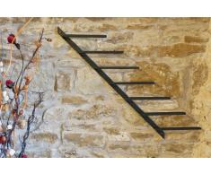 Scaffale per vini porta-bottiglie Diagon 100cm in metallo Scaffale porta-bottiglie Bar (versione destra)