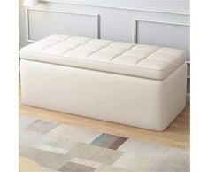ChenBing Picnic Seat Versatile Pouf da Salotto in Ecopelle Poggiapiedi da Caffé Sgabello Comodo Panchina Multiuso con Robusta cassapanca portaoggetti Pieghevole