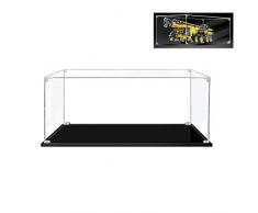 Hosdiy Vetrina Espositiva in Acrilico per (Technic Gru Mobile) Modello - Teca Vetrina per Lego 42108 (Solo Vetrina, Senza Modello)