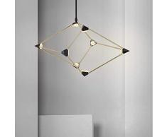 Lampade a Sospensione Lampade a Soffitto Lampade a Sospensione Illuminazione a Sospensione a Forma Di Triangolo Triangolare Lampadario a Forma Di Cuore Personalità Romantica 3 Sala da Pranzo Illumina
