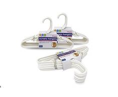 Delta White Nursery Hangers 30 Pack For Baby, Toddler, Kids, Children (3 Packs of 10)