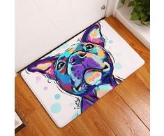 Nunbee Flanella Antiscivolo Zerbini Decorazioni Tappeti Morbidi Tappeto Sala da Pranzo Soggiorno Camera da Letto Casa Cucina 16x24 inch / 40x60 cm - Cane #9