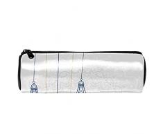 Bella lampada islamica sospesa in pelle barile portapenne portamonete sacchetto cosmetico borsa per studenti cancelleria scuola lavoro ufficio deposito