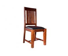 MASSIVMOEBEL24.DE Stile Coloniale Sedia con Imbottitura Massello Acacia Mobile Oxford #15