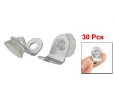 Sourcingmap - Mobili 30pcs raccordo ad angolo retto titolare vetrina