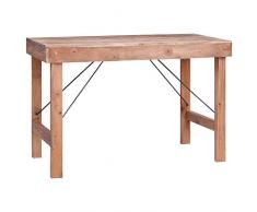 Goliraya Tavolo da Pranzo Vintage Rustico Pieghevole in Legno Massello di Recupero,Tavolo da Esterno Pieghevole Legno,Tavolo Pieghvole,Tavolo da Pranzo Pieghevole Legno,Tavolo Vintage 120x60x80 cm