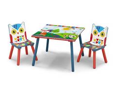 Delta Children Cuentos del Bosque Completo di Tavolo e Sedie per Bambini Foresta
