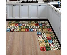 QZHYGE 2 Pezzi Tappetino da Cucina Antipolvere più Economico Antiscivolo tappeti Moderni Zona Soggiorno Balcone Bagno Tappeto Set zerbino Tappetino da Bagno nel corridoio 15