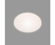 Briloner - Plafoniera LED, Lampada da Soffitto con Effetto Retroilluminato, 15 Watt, 1500 Lumen, 4000 Kelvin, Bianco, 275 x 40 mm (DxH)