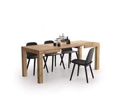 Mobili Fiver, Tavolo Allungabile First, Rovere Rustico, 120 x 80 x 76 cm, Nobilitato, Made in Italy, Disponibile in Vari Colori