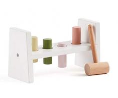 Kids Concept- Panca Edvin Panche con Martello Centri di attività Neonati e Prima Infanzia Unisex, Multicolore, 1000407