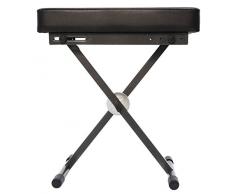 Proel EL50 - Panca professionale pieghevole per tastiera digitale, Grigio Antracite