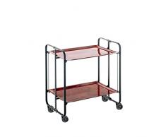 DON HIERRO - Carrello pieghevole da cucina, 2 vassoi.