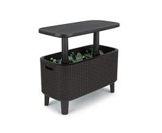 Keter Tavolo Cocktail Bevy Bar, Polipropilene, Grigio Antracite