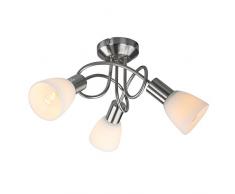 LAMPADARIO A SOFFITTO PLAFONIERA SOFFITTO PLAFONIERA IN STILE MODERNO CON 3 LUCI CLASSE A++ FINO E