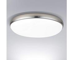 Plafoniera LED Soffitto 18W, Lampada da Soffitto LED Moderna Plafoniere da Soffitto 6000K Luce Bianca 1300lm, Plafoniera Rotondo 30CM per Cucina, Corridoio, Camera da Letto