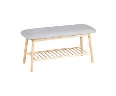 axentia Panchina Imbottita, Color Legno/Grigio, ca. 90 x 45 x 30 cm