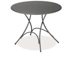 Pigalle Tavolo Rotondo Pieghevole Emu Cm. 105 Articolo 904 Colore Ferro Antico Cod. 22