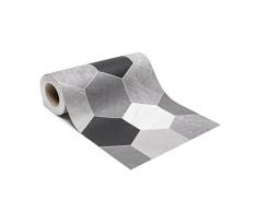 Giuri Tessuti - PASSATOIA per Cucina in Vinile - Tappeto Runner Antiscivolo e Lavabile in PVC - Largo 50 cm (180 CM, ALVEARE MARMO)