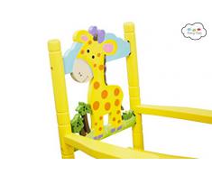 Teamson Kids Giraffe Sedia a Dondolo, Multicolore
