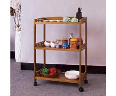 Cucina Sala da Pranzo Rolling Cart,Mobili Pranzo Auto cremagliere Rack di stoccaggio condimenti Cucina della Famiglia Carrello Pieghevole per Il Salone-A