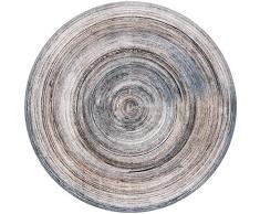 WZLL Tappeti, Rotonda Tappeto Pelo Corto Lavabile retrò Antiscivolo Balcone Soggiorno Tappeto da Cucina Super Morbido Tappeti Rotondi (Color : 01, Size : Ø180cm)