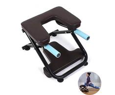 AMhuui Yoga Postura Pieghevole, Yoga Verticale sulla Testa Inversion panchina Prop Sedia Upside Down per Piedi e Balance Core Training Forza Costruzione Piegamenti Asana Practice