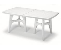 IDEA TAVOLI DA GIARDINO, SEDIE DA ESTERNO, SDRAI, DONDOLI TAVOLO IN PLASTICA, TAVOLO ALLUNGABILE, TAVOLO PER GIARDINO, TAVOLO BIANCO PER ESTERNO, TAVOLO 170\220IDEAPIU
