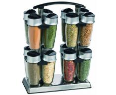 Trudeau, Set portaspezie da appoggio da 17 pz., con spezie ed erbette, incl. 16 barattoli, 23,5 cm x 11 cm x 31 cm
