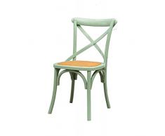 Biscottini Sedia cucina legno 86x42x46 cm | Sedie cucina legno | Sedie vintage per sala da pranzo | Sedie legno cucina e giardino