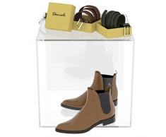 Danieli | Cubo Trasparente 40x40x40 | Espositori in Acrilico da vetrina per oggettistica ed Esposizione. Contenitore Trasparente Aperto da Un Lato.