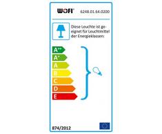 WOFI, Lampada da soffitto, incandescent, vetro, bianco