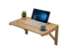 Tavolo a Muro a Caduta Tavolo Pieghevole da Pranzo Space Saver Fold Convertibile Scrivania Scrivania Color Legno (Dimensioni : 50 * 30cm)