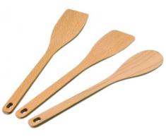 Alessi AJM27SET Set Utensili da Cucina di Design in Legno, Composto da 2 Cucchiai e 1 Paletta