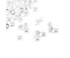 1000 PCS 3mm Diamante di Cristallo Acrilico, Tavolo da Sposa Confetti Diamante Vaso Perline per Centrotavola Vasi Decorazioni Doccia Nuziale(Trasparente)
