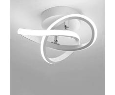 Lampada da Soffitto LED Moderna, 22W 2500lm Creativo Forma di Fiore Plafoniera LED Soffitto, Illuminazione a soffitto per Camera da letto Sala Cucina Bagno Corridoio, 24 * 11CM, Bianco Freddo 6500K
