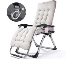 Sedia lounge, poltrona da esterno, sedia da ufficio pieghevole per la pausa pranzo, sedia da giardino reclinabile portatile, poltrona da esterno per una persona