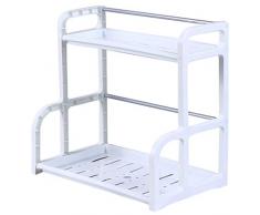 OldPAPA Portaspezie da cucina - Mensola per una cucina, Cucina Spice Rack, il consolidamento dello storage, bianca