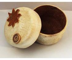 Cofanetto (porta oggetti o spezie) in buccia di Bergamotto.