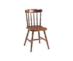 Estea Mobili - SEDIA CLASSICA COLONIALE LEGNO MASSELLO - 110833762558