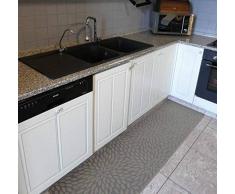 CASA TESSILE Tappeto Cucina passatoia Antiscivolo Largo 50 cm. Ariel - Beige, 120 cm.