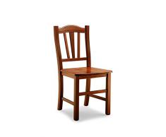 Lo Scrigno Arredamenti, Sedia in legno Classica Sedie Cucina Sala Soggiorno W591/NL
