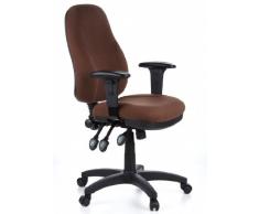 hjh OFFICE Zenit Pro Sedia da Ufficio Girevole, Tessuto, 100 % Poliestere, Marrone