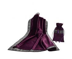 BLESSUME Altare Tarocchi Tovaglia con un Sacchetto (viola)