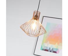 Lampada a sospensione in rame, lampada a sospensione Vintage E27 max. 42W