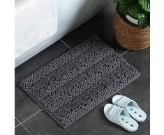 QIFUDEVS-BATHROOM MAT Home Tappetino Antiscivolo da Bagno - Morbidi zerbini da Bagno Tappeti da Bagno Tappeti per Doccia assorbenti Tappetini da Bagno Lavabili in Lavatrice Tappeto per Bagno, Cucina,