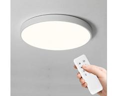 Anten Dimmerabile Plafoniere da Soffitto, 24W 2400LM LED Lampada Tondo Sottile Plafoniera, con Telecomando, per Cucina, Bagno, Camera da Letto, Corridoio, Ø30cm, IP40