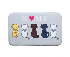 Nunbee Flanella Antiscivolo Zerbini Decorazioni Tappeti Morbidi Tappeto Sala da Pranzo Soggiorno Camera da Letto Casa Cucina 16x24 inch / 40x60 cm - Gatto D