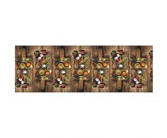 WohnDirect Passatoia Funzionale da Interno Fino a 10 m di Lunghezza – Tappeto Cucina – Passatoia per la Cucina Durevole, Antiscivolo e Facilmente Lavabile – Tappeto Bagno – Herbs — 50x120cm