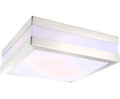 Lampada da Esterno A SOFFITTO Acciaio Inox poliert, LAMPADINE ESCLUSE 2xE27 11W Art. 32208